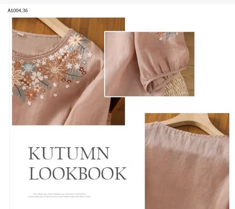   ÁO HOA TAY LỠ TRUNG TUỔI  - sỉ 125k