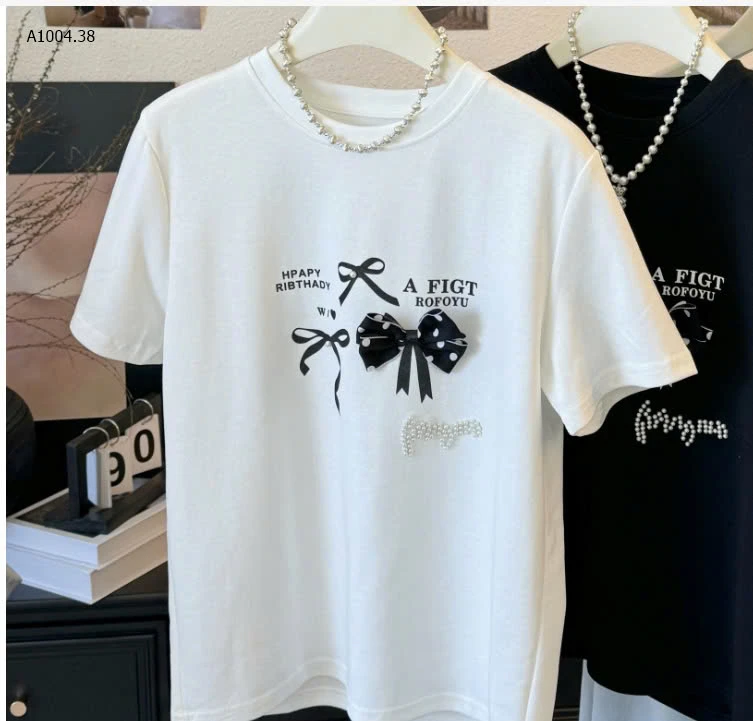   ÁO PHÔNG ĐÍNH NƠ ANNA - sỉ 128k