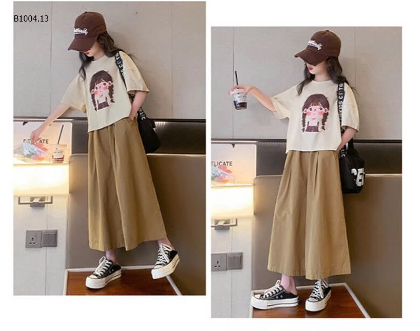 SET ÁO PHÔNG KÈM QUẦN SUÔNG BÉ GÁI - sỉ 145k