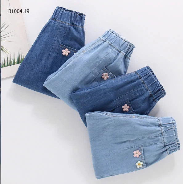 QUẦN DENIM ỐNG RỘNG BÉ GÁI- sỉ 134k