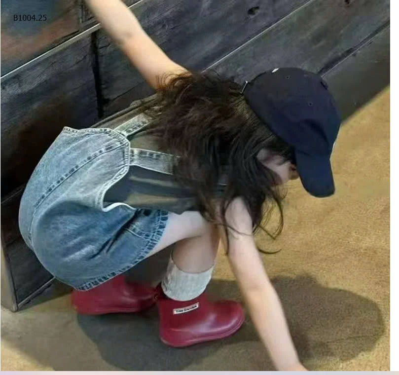 SET ÁO PHÔNG MIX YẾM JEAN CHO BÉ - sỉ  áo 105k yếm 160k