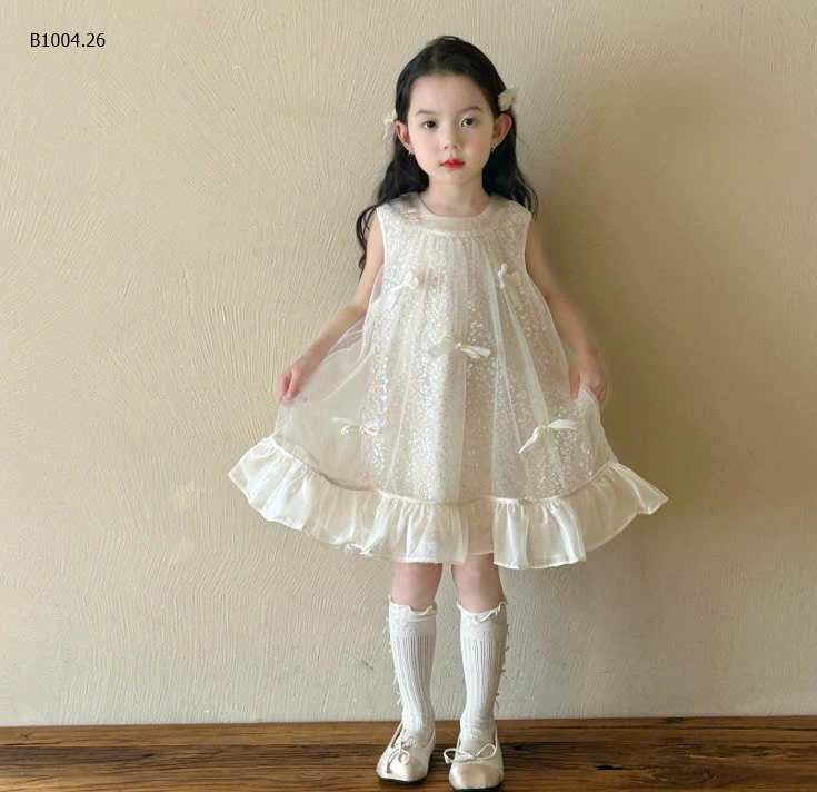 VÁY CÔNG CHÚA ĐÍNH NƠ  - sỉ 219k