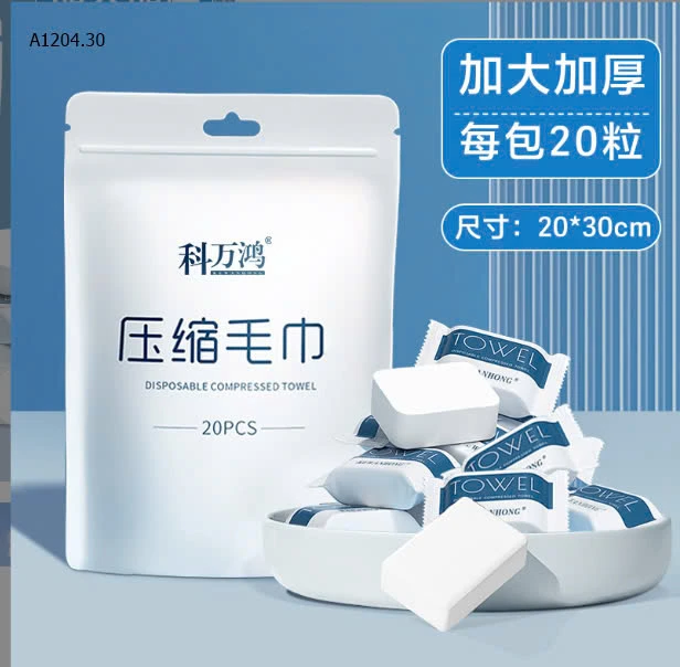 SET 3 TÚI KHĂN MẶT NÉN CAO CẤP-sỉ 44k/set 3 túi 