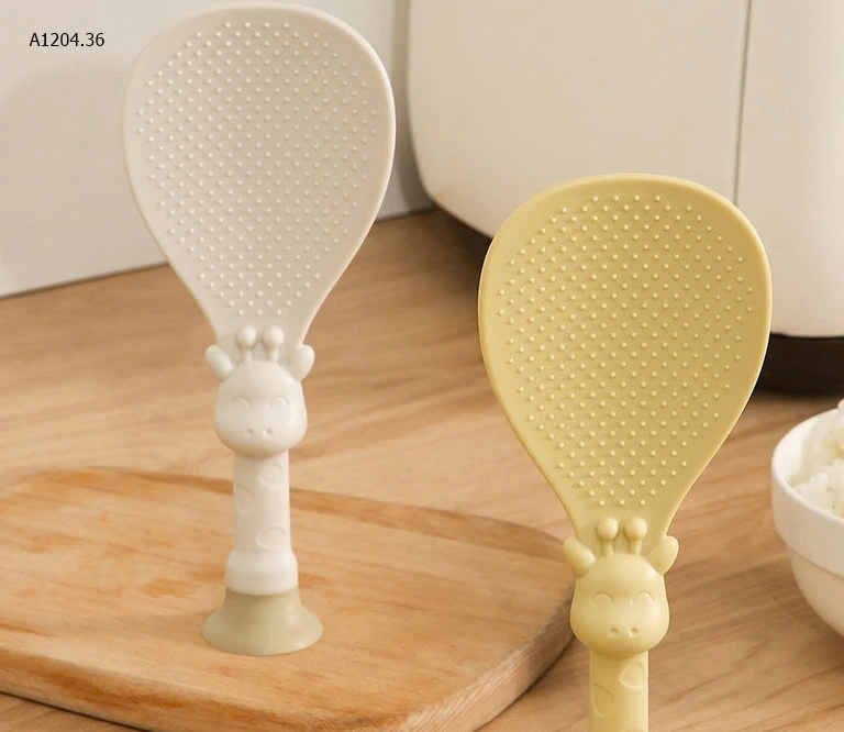 SET 2 MUÔI XỚI CƠM CÓ ĐẾ -sỉ 40k/set 2c mix màu