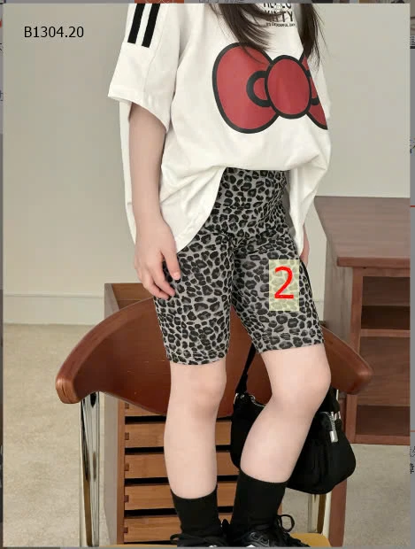 ÁO PHÔNG KITTY MIX LEGGING DA BÁO  - sỉ  áo 140k quần 110k  /-v /-v