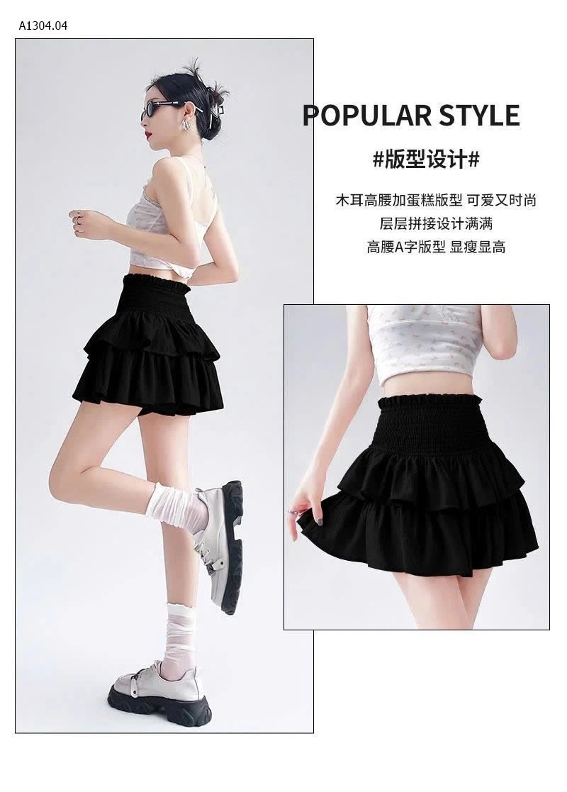 CHÂN VÁY 2 TẦNG NỮ JEANSWEST - sỉ 223k