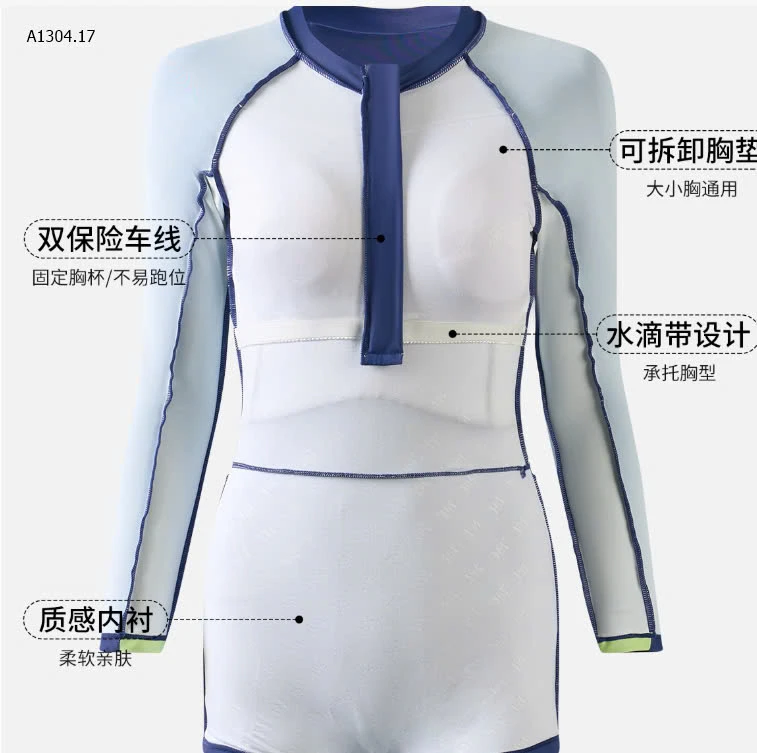 Bộ bơi dài tay hãng 361 - sỉ 290k