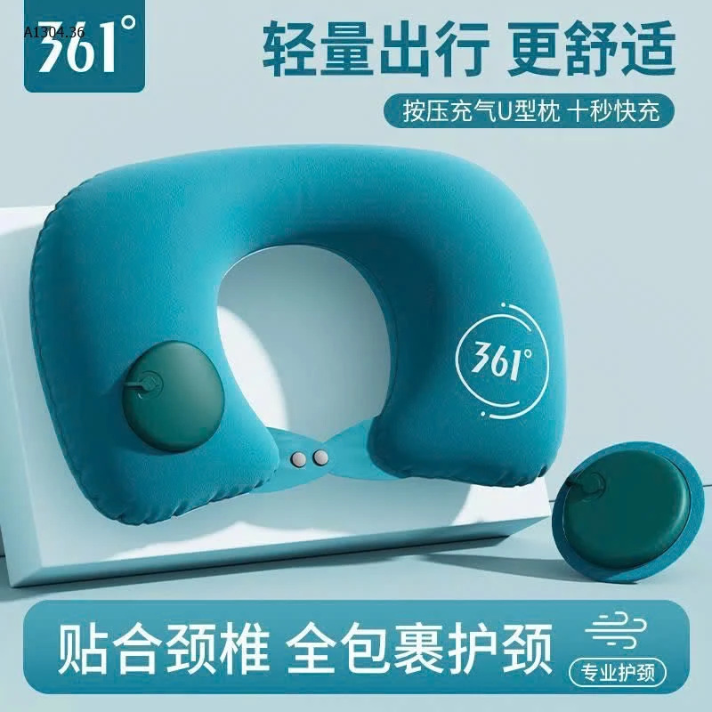 GỐI ĐỠ CỔ 361 (gối hơi + bịt mắt + túi đựng) - sỉ 70k