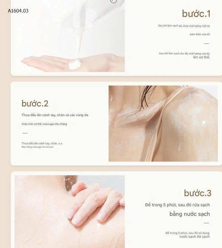 KEM Ủ TRẮNG BoDy TOÀN THÂN - sỉ 58k/set 2 túi