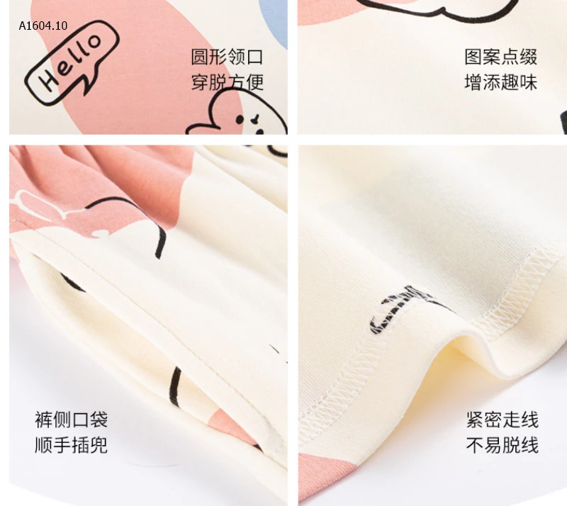 BỘ ĐÙI COTTON MẶC NHÀ - sỉ 179k