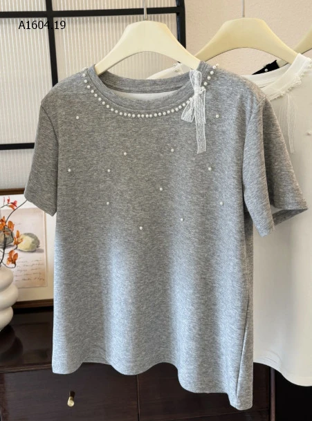 ÁO PHÔNG ĐÍNH NGỌC TRAI NƠ NỮ- sỉ 135k