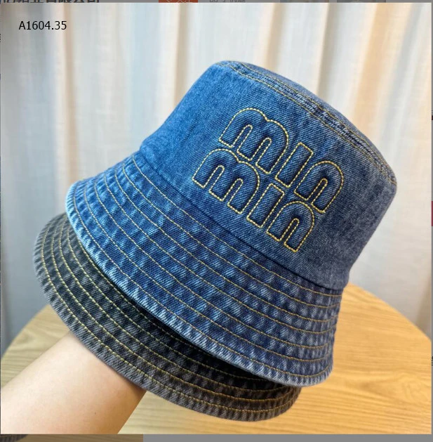   MŨ TRÒN JEAN CHỮ  - sỉ 77k