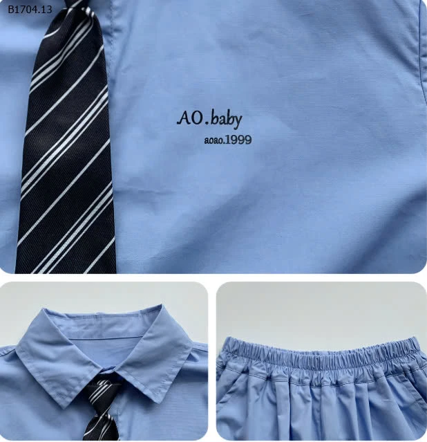 SET BỘ SƠ MI NHÀ AOA CHO BÉ-Sỉ 259k