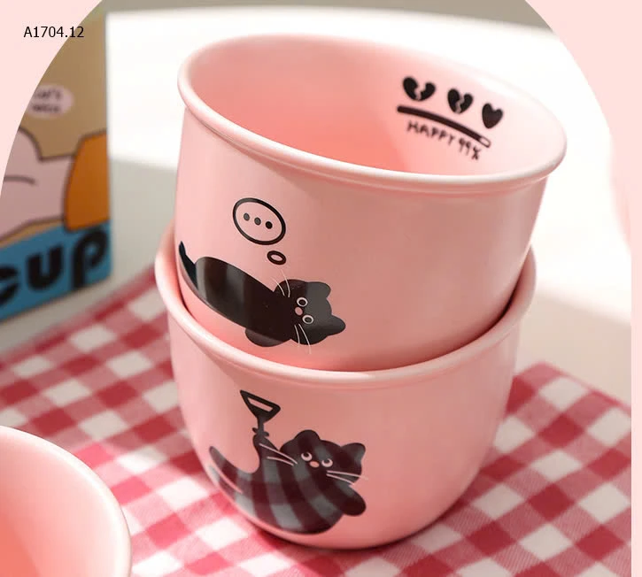 Mini cup bằng sứ 250ml phiên bản Blackpink - Sỉ 145k/ set 2 cup ( hoạ tiết ngẫu nhiên ) 