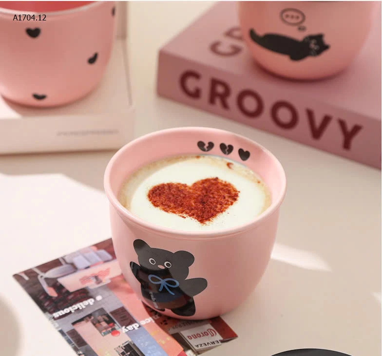 Mini cup bằng sứ 250ml phiên bản Blackpink - Sỉ 145k/ set 2 cup ( hoạ tiết ngẫu nhiên ) 