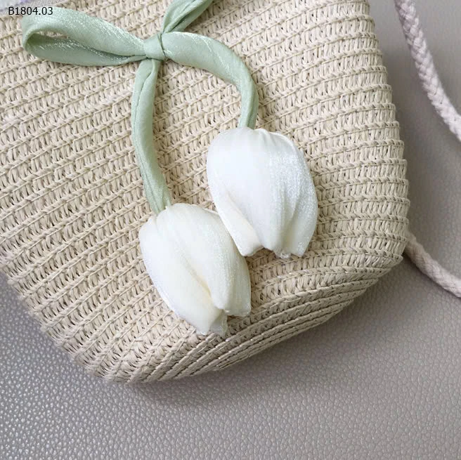 SET MŨ TÚI HOA TULIP  -Sỉ 87k/ 1  bộ mũ + túi 