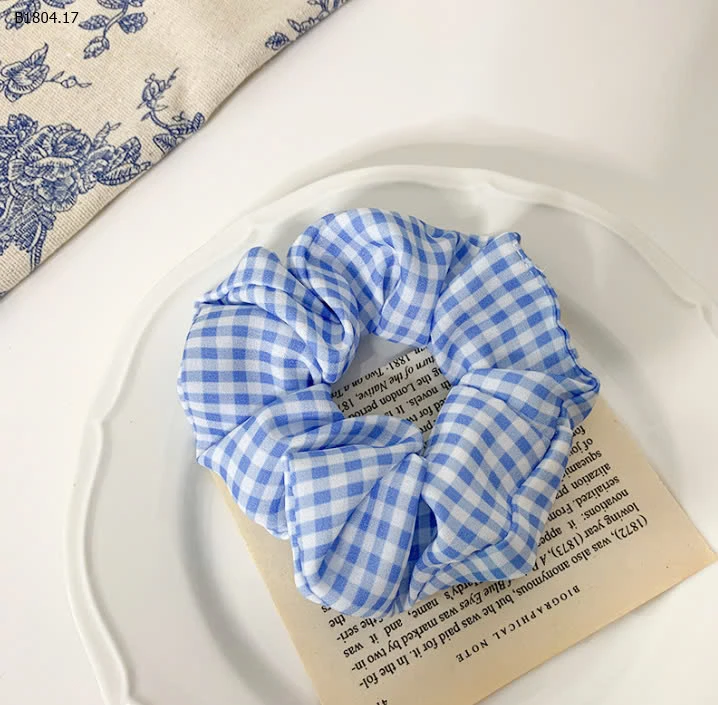 SET 5 DÂY BUỘC TÓC TONE XANH - sỉ 30k/set 5c mix