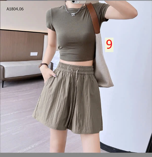  QUẦN SHORT ỐNG RỘNG LỤA BĂNG CHO NỮ - sỉ 85k