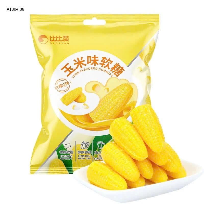 KẸO NGÔ DẺO BIBIZAN- sỉ 56k/gói 450g
