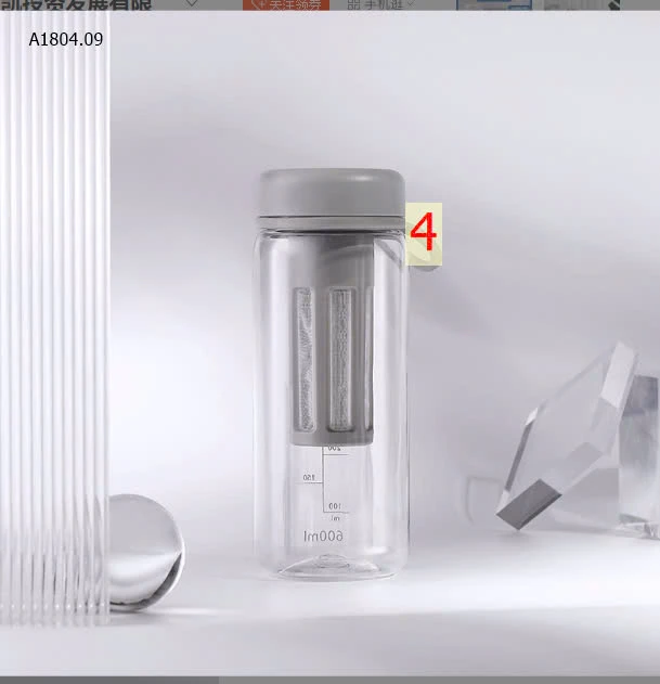 BÌNH UỐNG NƯỚC KÈM LÕI LỌC- sỉ sz 450ml  72k sz 600ml  77k