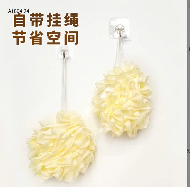  BÔNG TẮM 2IN1 - sỉ 38k/set 2c