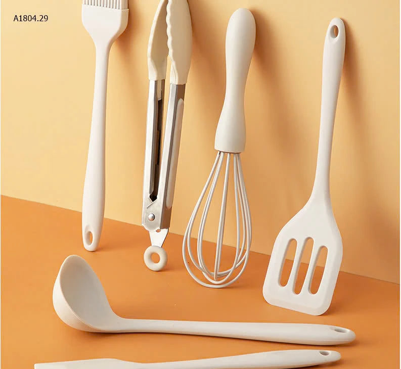 BỘ DỤNG CỤ BẾP NẤU ĂN, LÀM BÁNH 06 MÓN SILICONE  - sỉ 69k/set 6 món