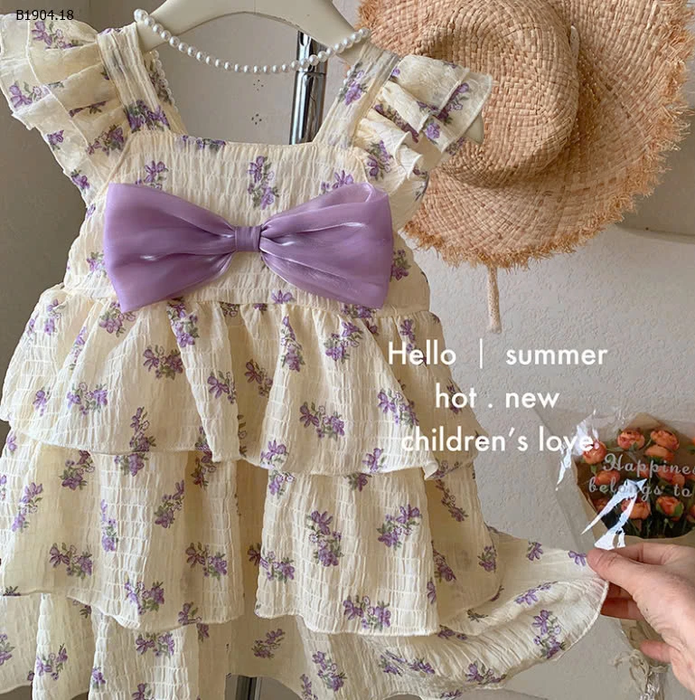 VÁY CÔNG CHÚA XÔ ĐŨI ĐÍNH NƠ CÁNH TIÊN-sỉ 189k