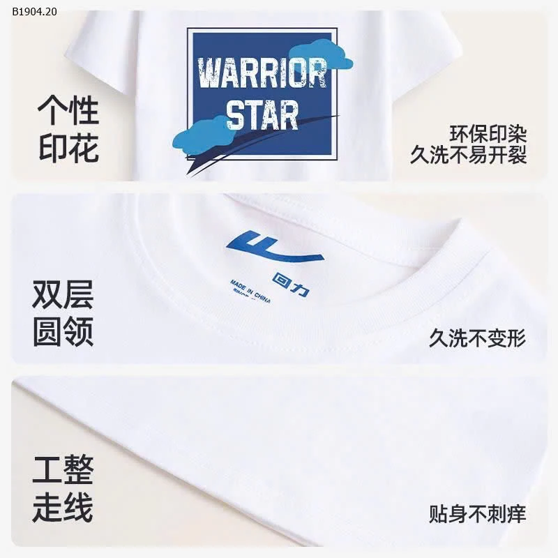 Áo cotton siêu mềm mát nhà WARRIOR - sỉ 175k/set 2 áo