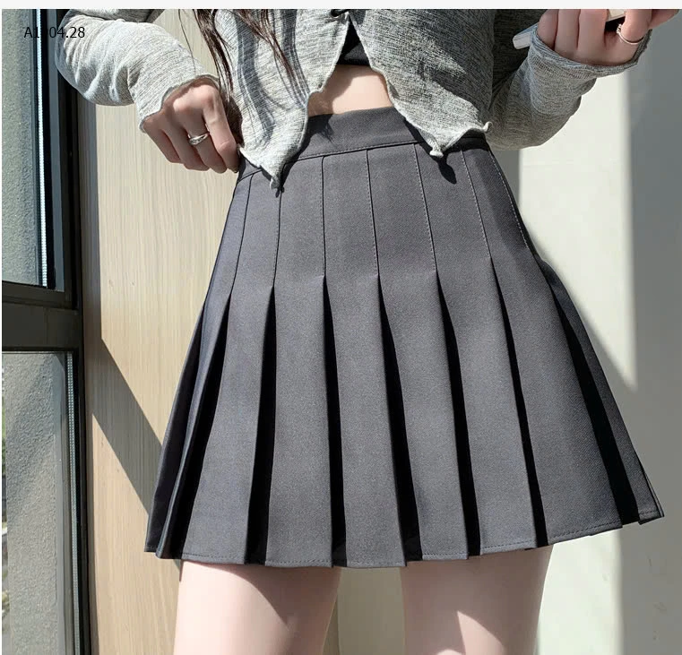 CHÂN VÁY NGẮN XẾP LY- sỉ Chân váy ngắn: 105k Chân váy dài: 115k