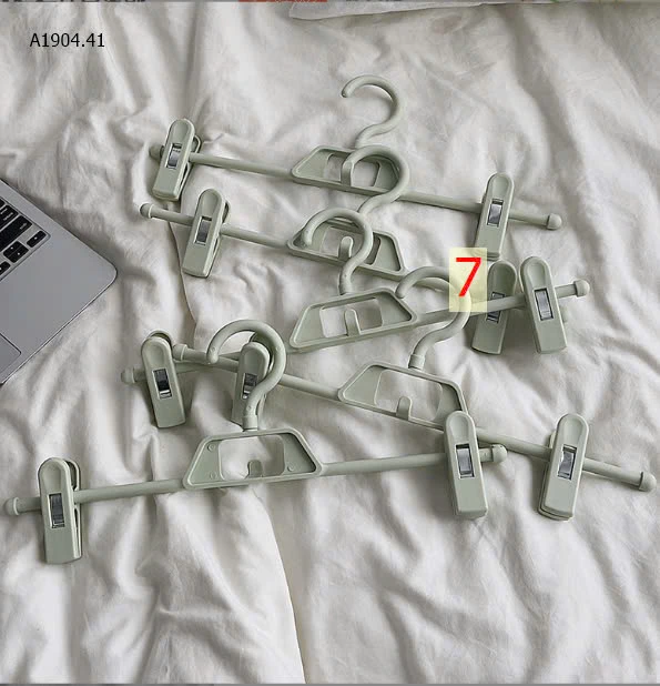 MÓC TREO QUẦN ÁO 2 IN SET 10C-Sỉ 120k/ 1 sét 10 chiếc cùng màu