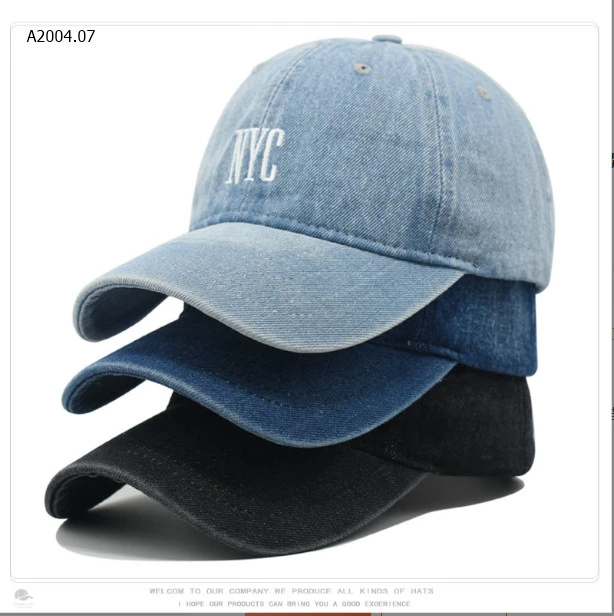 Mũ jeans NYC- sỉ 67k