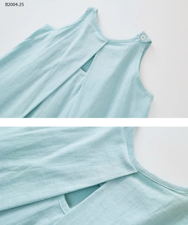 VÁY SÁT NÁCH XẾP LY BG HỞ LƯNG -sỉ 111k