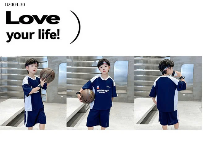 BỘ THỂ THAO BÓNG RỔ BÉ TRAI -sỉ 199k