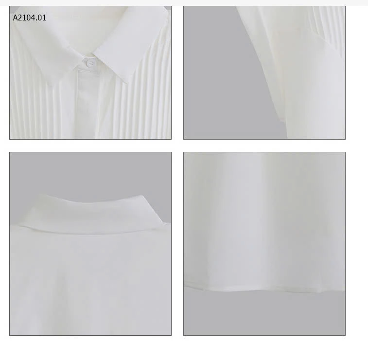 ÁO SƠ MI TRẮNG CỔ ĐỨC-sỉ 205k