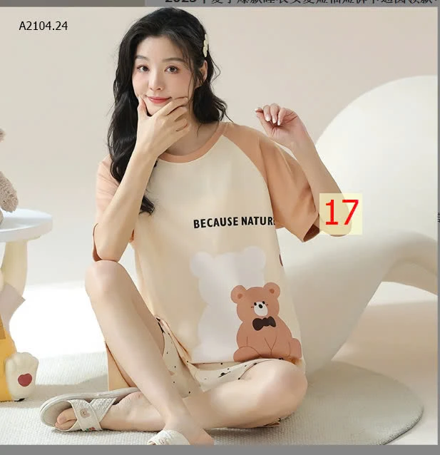 BỘ MẶC NHÀ CỘC TAY CHO NỮ-sỉ 113k