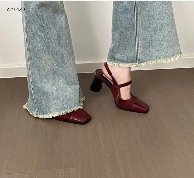 GIÀY CAO GÓT MŨI VUÔNG-sỉ 199k