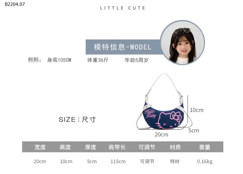 TÚI XÁCH HELLO KITTY CHO BÉ GÁI-sỉ 98k