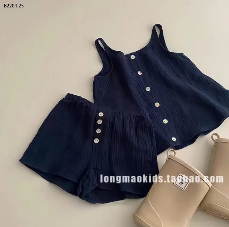 Set áo hai dây mix quần cho bé gái-sỉ 122k