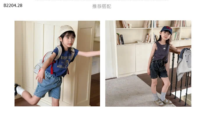 QUẦN SHORT JEAN CHO BÉ-sỉ 155k