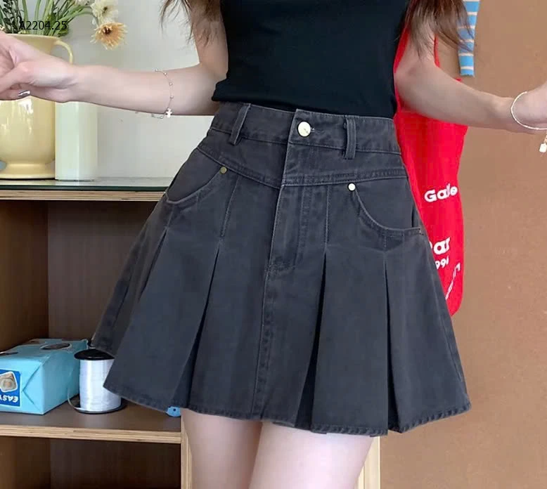 VÁY DENIM XẾP LY NỮ -sỉ 145k