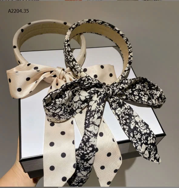 SET 2C BỜM TÓC NỮ KÈM RUY BĂNG-sỉ 57k/set 2c mix màu