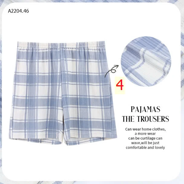 QUẦN KẺ COTTON MẶC NHÀ-sỉ 80k