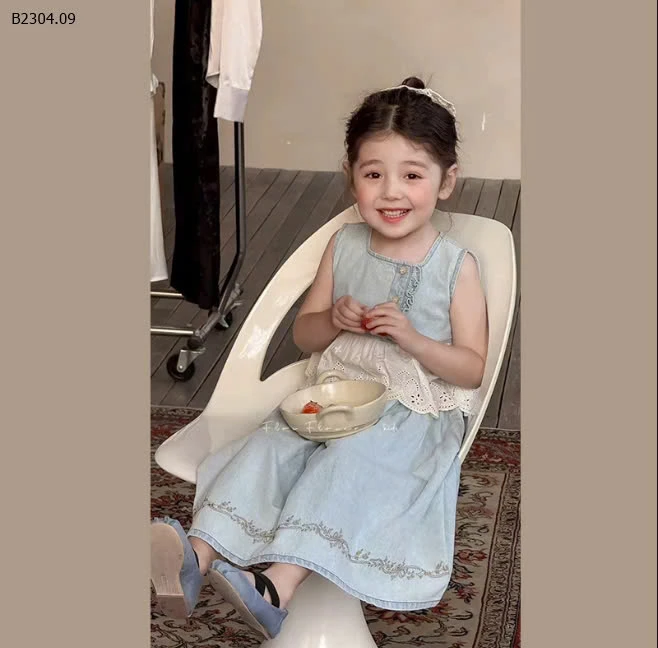 SÉT VÁY JEANS PHỐI REN-sỉ 240k