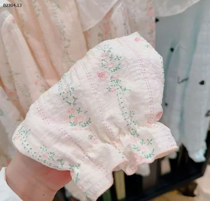 YAKIDS – BỘ PYJAMA BÉ GÁI CỔ BÈO, SIÊU XINH -sỉ 95k