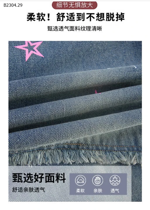 QUẦN JEAN HOẠ TIẾT BÉ GÁI-sỉ 119k