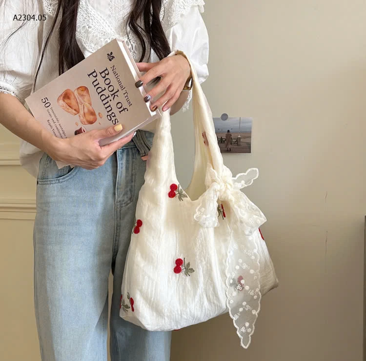 TÚI ĐEO VAI THÊU NƠ-sỉ 91k