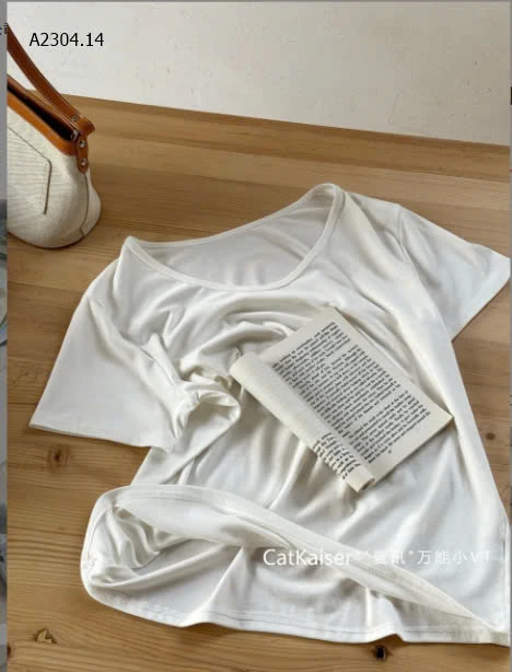 ÁO THUN TRƠN CỔ V CATKAISER-sỉ 119k