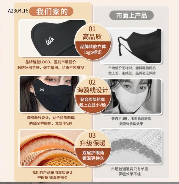 SET 3 KHẨU TRANG CHE GÒ MÁ-sỉ 78k/set 3c mix màu