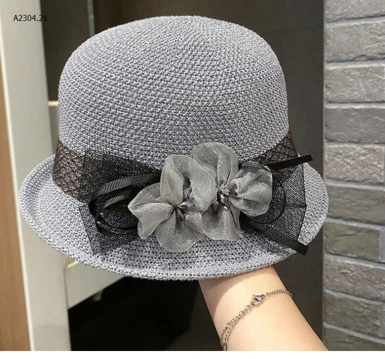 MŨ VÀNH TRÒN ĐÍNH HOA CHO NỮ -sỉ 72k
