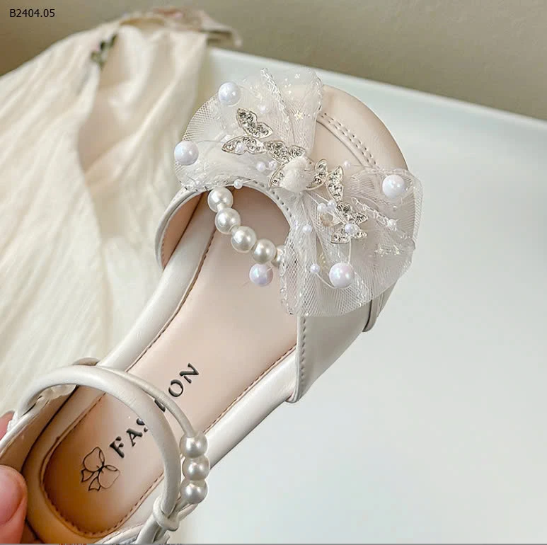 GIÀY BÚP BÊ NƠ NGỌC CHO BÉ GÁI -sỉ Sz 23-30 : 137k             Sz 31-34 : 145k